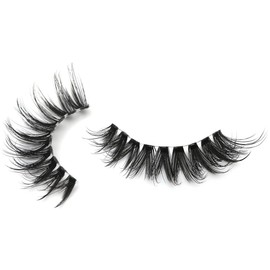 False Eyelashes Russian Strip Lashes, D/DD Curl Mink Lashes, Natural False Lashes, Fluffy Eyelashes Mink, Faux Mink Eyelashes Natural Look, Natural Wispies False Eyelashes (AYL06)