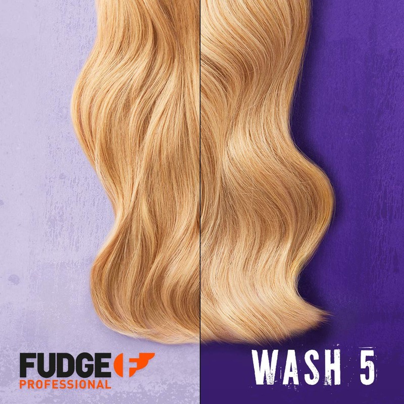 Fudge Professional Purple Shampoo and Conditioner, Everyday Clean Blonde Damage