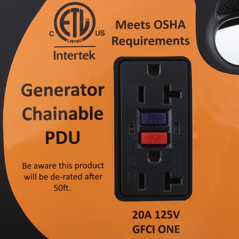 AC WORKS L14-30 30Amp 4-Prong Locking Generator Distribution Cord (10FT