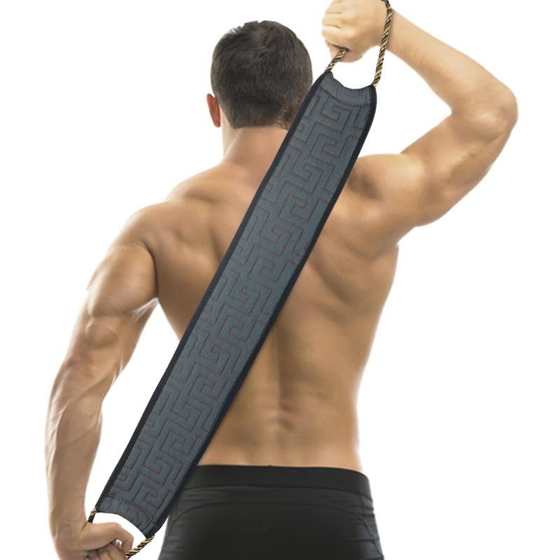 LOPHE Exfoliating Back Scrubber for Shower, 34 Inches Back Scrubber