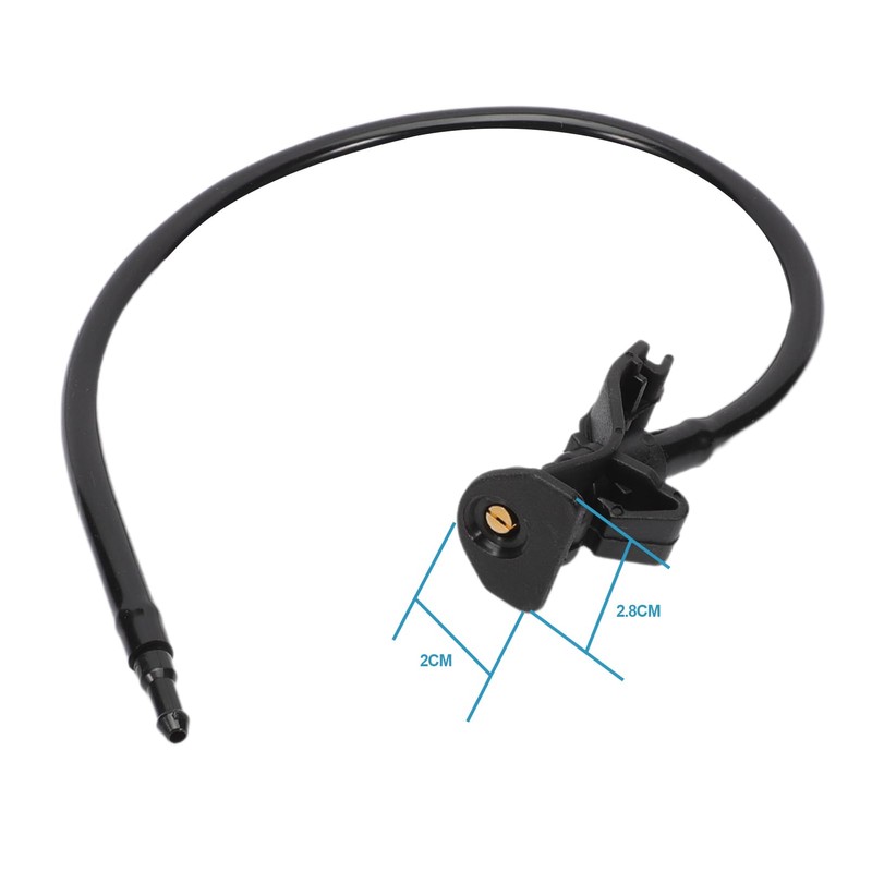 Anlseiod 2Pcs Front Windshield Wiper Washer Jet Nozzles Hose Kit