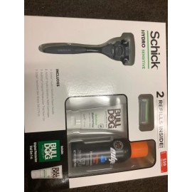 Schick Hydro Sensitive Razor Gift Set 2 Cartridge Kit Edge Gel 2.75 oz E2A