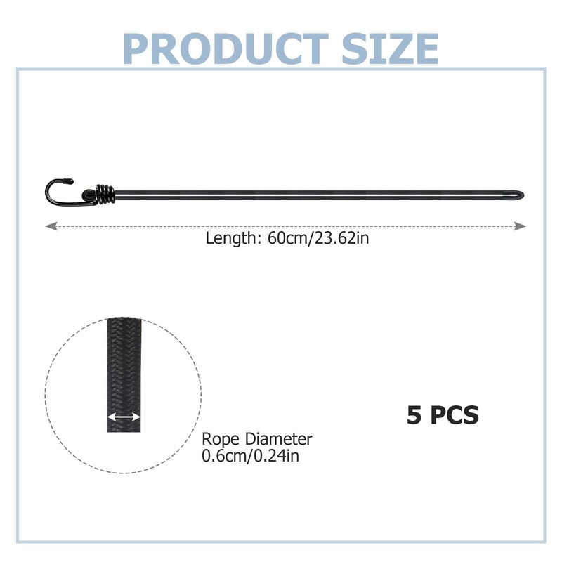 5 Pcs Wheelie Bin Locks, 55 cm Black Universal Heavy