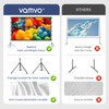 Projector Screen Outdoor, Vamvo Projector Screen with Stand Portable 120"