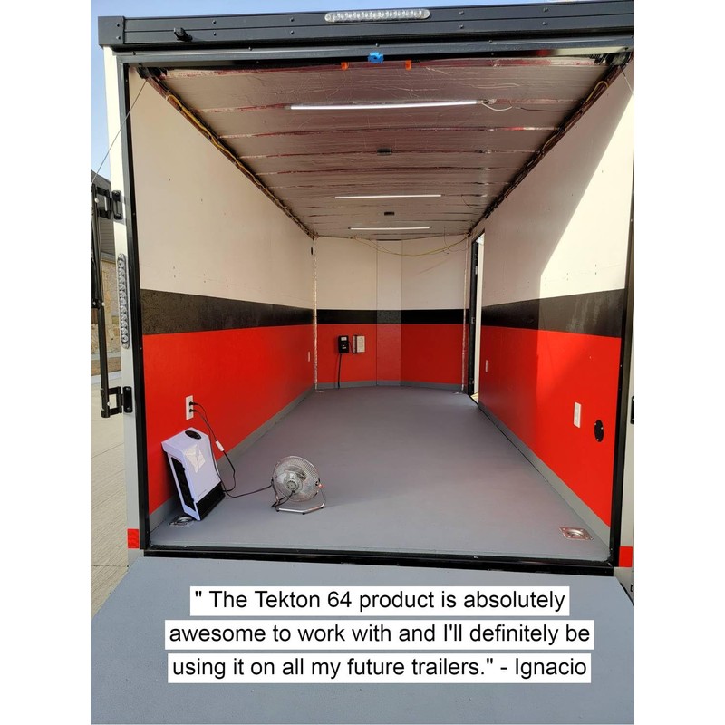 Protects Trailer Floors, Ramps and Walls (Grey, 1 Gallon) Includes