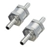 2PCS 6mm One Way Non Return Check Valve Aluminum Alloy