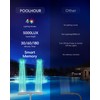 2025 Upgrade Higher Pool Fountain with Lights for Above Ground/Inground