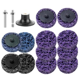 Pack of 12 Disc Drill, Durable Sanding Discs with 2 Shanks, 50 mm Wheel Hub Grinder, Silicon Carbide Sanding Discs for Angle Grinder, CSD Disc for Metal Steel Grinding Polishing