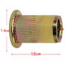 HSeaMall M8 Plated Carbon Steel Rivet Nut M8 Threaded Insert