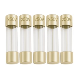 3.5A (3.5 Amp) GMA Glass Fuses, 5x20mm (0.20 x 0.79inches), 250V Fast-Blow, Fast Acting Fuses for Electronics, Appliances, and Circuit Protection, 5 Pack