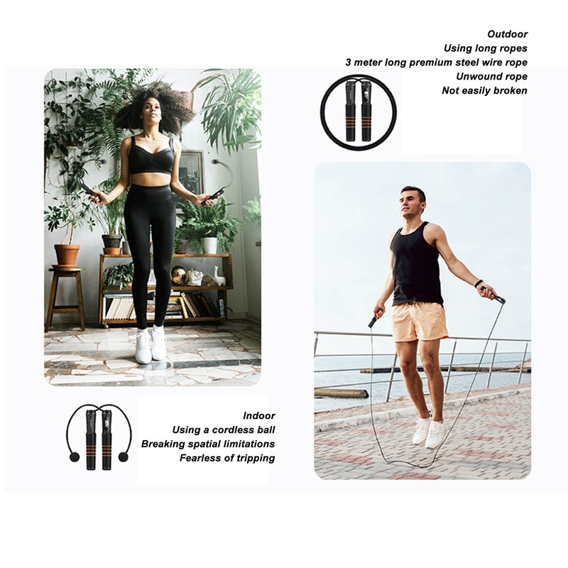 Smart Jump Rope 3 Modes LCD Display Comfortable Handle APP