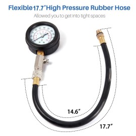 NA BETOOLL HW0130 8pcs Petrol Engine Cylinder Compression Tester Kit Automotive...