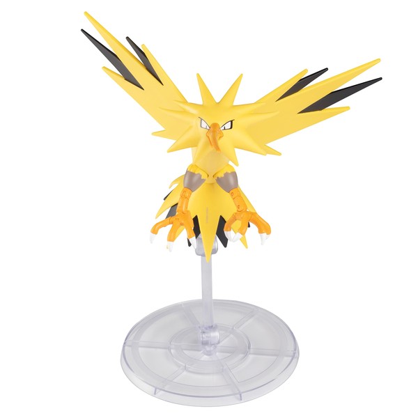 Pokémon 6" Zapdos Super Articulated Figure Toy with Display Stand - Officially Licensed - Add to Your Collection - Gift for Kids, Boys, Girls & Adults - Ages 8+