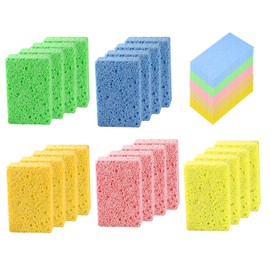 20 Pieces of Compressed Sponges, Sponges That Expand When Exposed to Water, Cleaning Blocks, Kitchen Dishwashing Sponges, Soft Sponge Rags, Suitable for Cleaning Tableware and Cooking Utensils