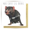 La La Land Greeting Card Little Tasmanian Devil