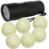 6PCS Golf Fluorescent Light Balls Night Practice Light Glowing Ball