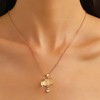 LPYO Charm Lightning Cloud Necklace for Women Creative Zircon Cloud