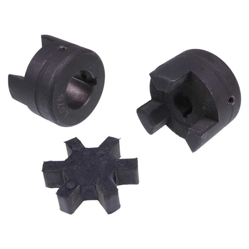 ZTUOAUMA 1/2'' to 7/8'' L075 Flexible 3-Piece L-Jaw Coupling Coupler