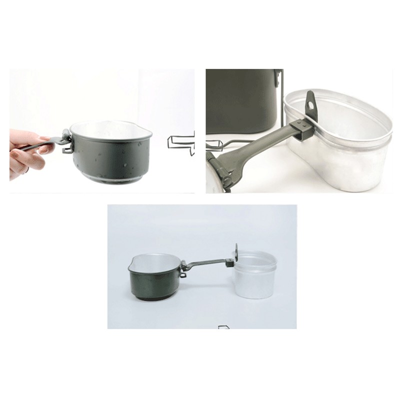 Military Mess Tin Multifunction Proper Size Aluminium Alloy Portable Military