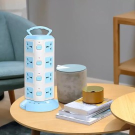 Maíz Multicontacto Supresor Picos Torre Cargador Usb Escritorio