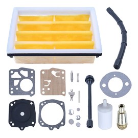 Mtanlo Air Filter Fuel Line Carb Repair Kit For Husqvarna 268 272 272Xp Chainsaw Air Filter 503447203, Oil Filter 501544102, Fuel Fiter 503443201, Fuel Line 501285902