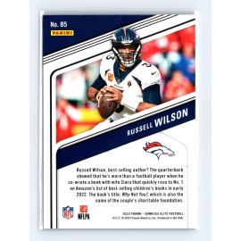 2023 Donruss Elite 85 Russell Wilson Rainbow Foil Denver Broncos Football Card