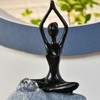 Zen'Light YOGA1 Springbrunnen Polyresin Schwarz 12 x 12 x 17