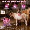 Kit De Aseo Para Caballos 9 Herramientas Bolsa Organizadora