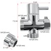 PHOEWON Diverter Valve Shower 3 Way Diverter Valve Shower G