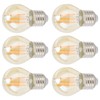 6Pcs Vintage LED Light Bulb Gold Glass Dimmable G45 E27