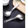3pcs Stainless Steel Rice Paddle Spoon Rice Scooper Metal Serving