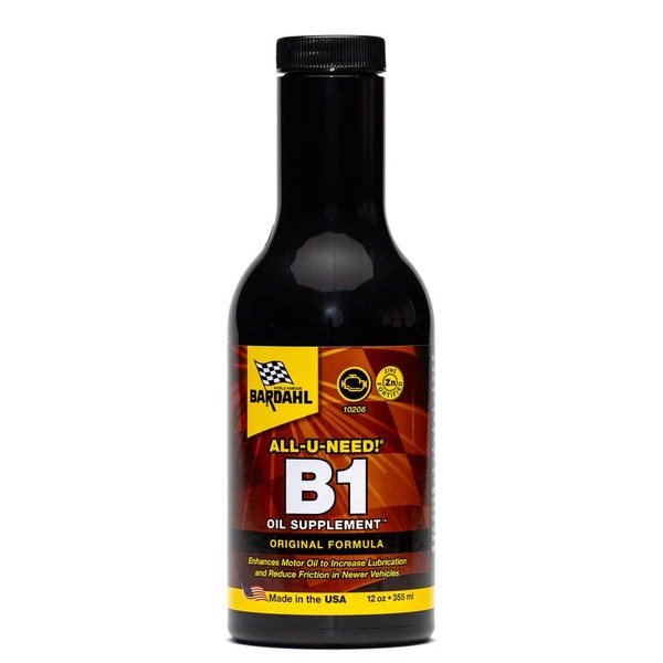 Bardahl 10208-CS B1 Oil Supplement Additive - Motor Oil Enhancement to Increase Lubrication and Reduce Friction in New Vehicles - 12 fl. oz. (Pack of 12)