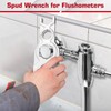 Yaocom 7-3/4 Spud Wrench Flush Valve Wrench Ergonomic Multiple Wrenches