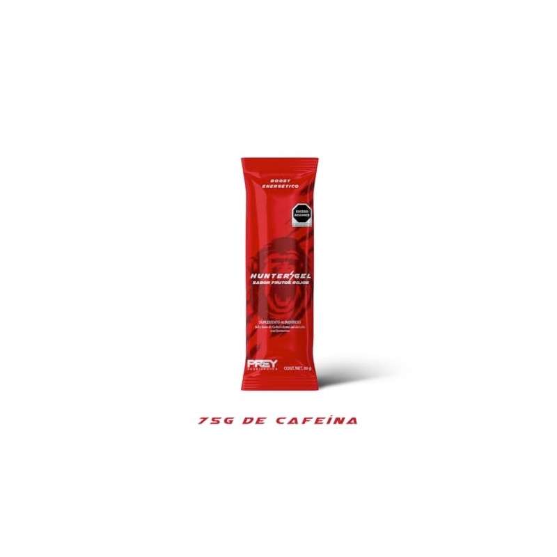 Hunter Gel Sabor Frutos Rojos Energ Tico Semil Quido Electrolitos