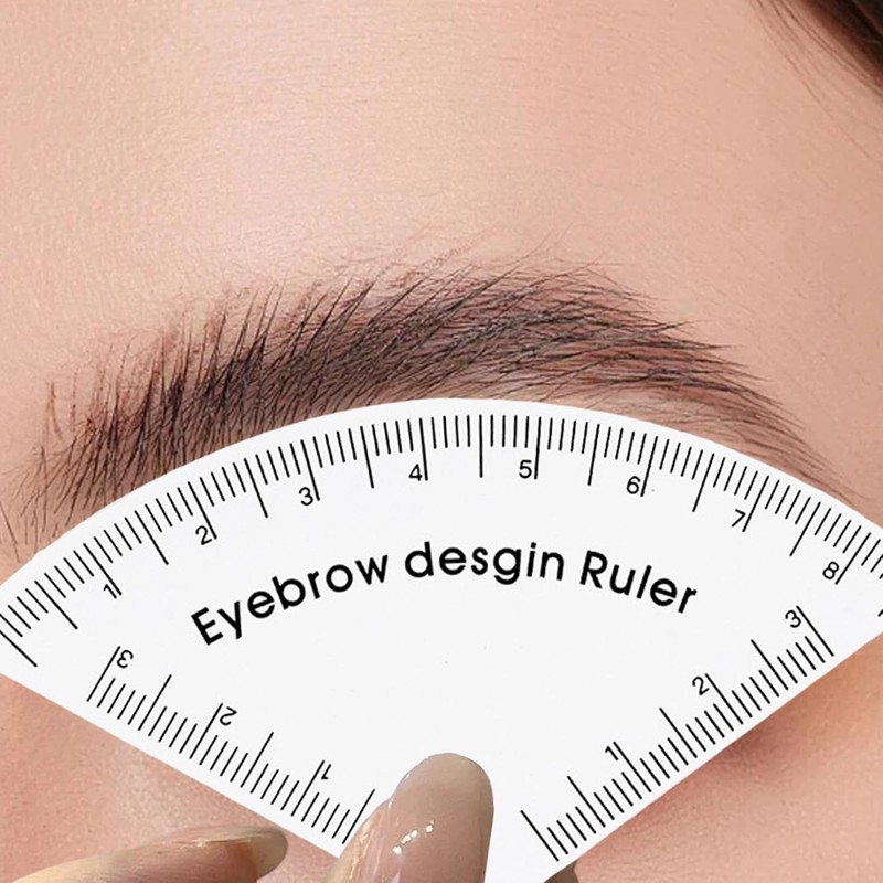 4 herramientas de mapeo de cejas, regla ajustable, guía dibujo