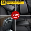 AOMSAZTO Armrest Covers for Corolla 2014-2019 Black Console Cushion for