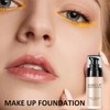 Colour Changing Foundation,Makeup Foundation, Face Foundation Full Coverage Moisturizing Waterproof