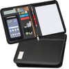A5 Ring Binder with Zip Bonded Leather Smartphone Compartment Loop