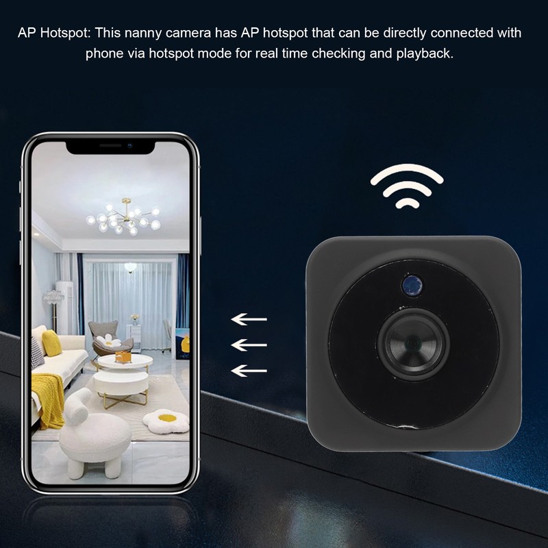 Nanny Camera HD Inbuilt WiFi 2 Way Voice Infrared Night
