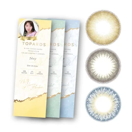 Colorcon TOPARDS Topaz Rino Ishihara Sashi One Day 10 Pieces Lapis Lazuli (with degree) [-3.50]