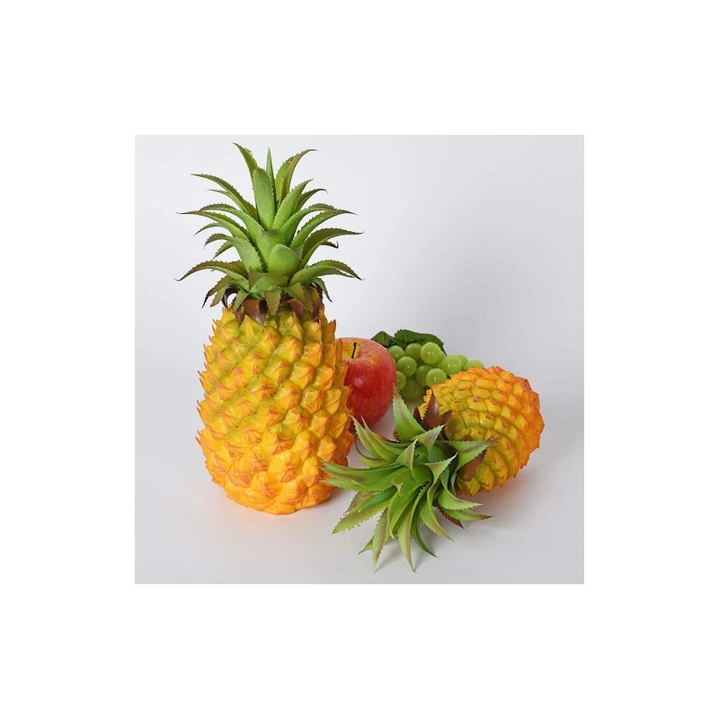 Lvydec Artificial Pineapple, Realistic Artificial Fruit Fake Pineapple for Ho...