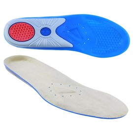 Smart & gentle Action Comfort Premium Gel Insoles for the highest demands for maximum cushioning and reduction of excessive stresses - Blue - 44/45 EU
