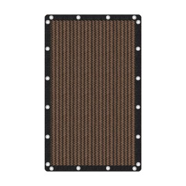 VICLLAX Shade Fabric Sun Shade Cloth Privacy Screen with Grommets for Patio Garden Pergola Cover Canopy 6x10 FT, Mocha