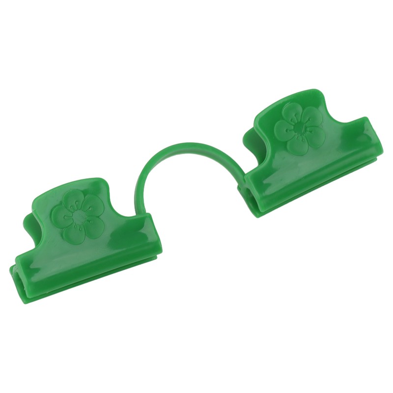 50Pcs Greenhouse Clamp PE Plastic 2 Head Plant Film Clamp