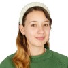 Diademas acolchadas de perlas para mujer, diseños de diamantes de