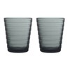 Vasos Set of 2 220 ml Dark Grey