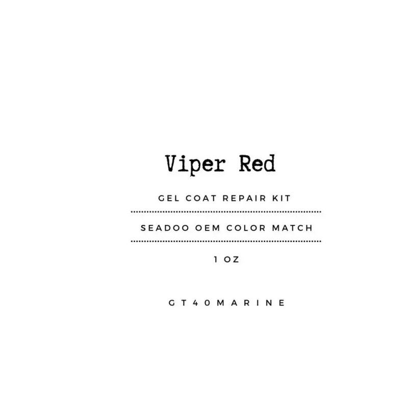 Sea-Doo SeaDoo Gel Coat Repair Kit Viper Red - 1