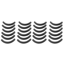 24 Pcs Black Rubber Makeup Tool Eyelash Curler Replacement Pads for Lady, Makeup Accessories Tools