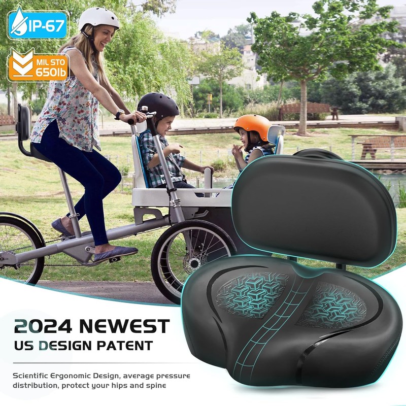 Noseless Bike Seat Cushion for Men & Women - Extra