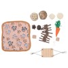 12Pcs Hamster Toy Set Natural Safe Hand Woven Teeth Grinding